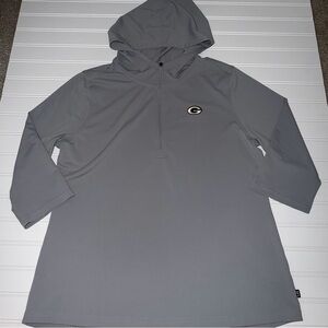 Cutter & Buck Green Bay Packers hooded quarter zip large